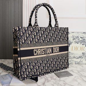 CHRISTIAN DIOR Trotter Oblique book tote Tote Bag
